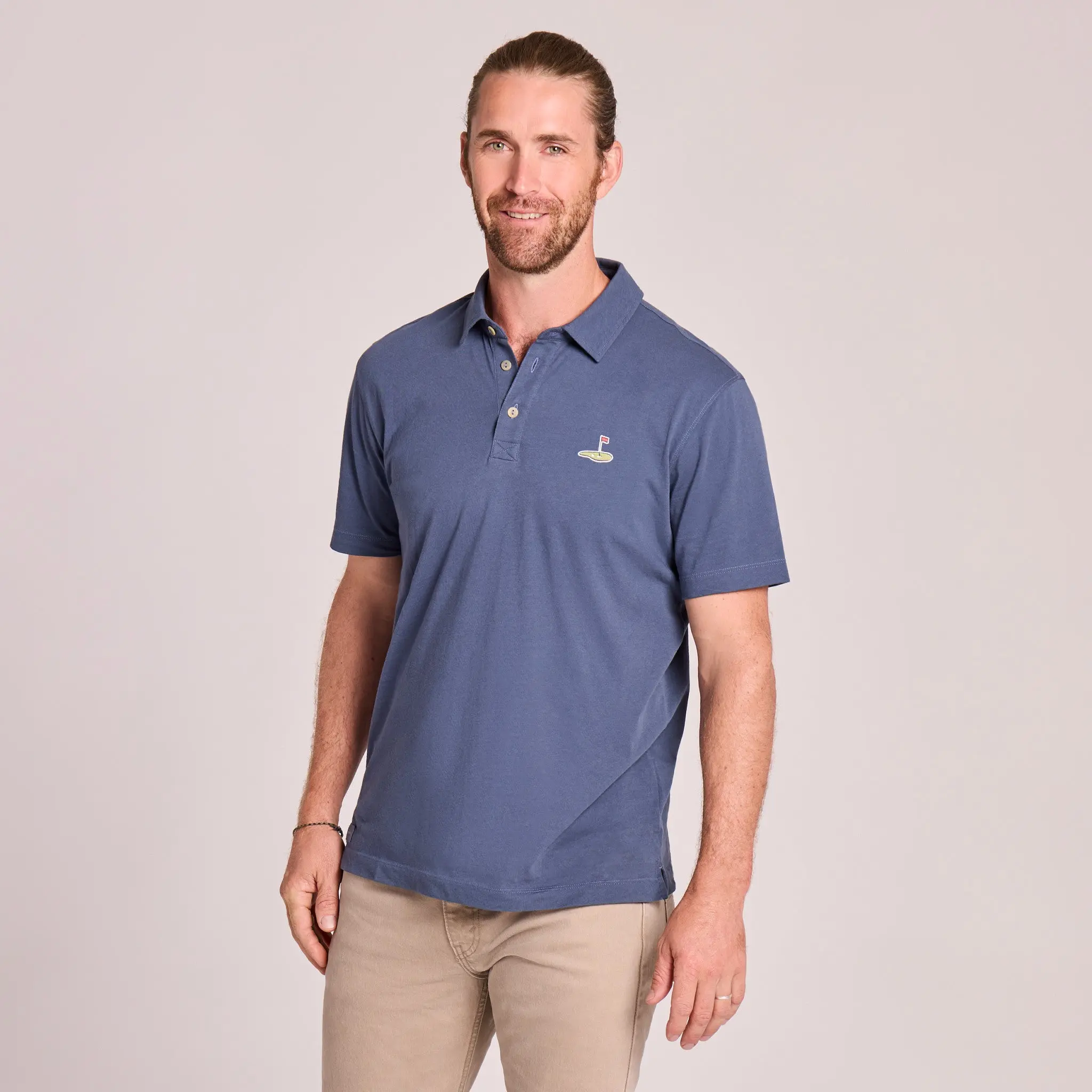 Men's LC Golf Flag Short Sleeve Crusher-LITE Polo