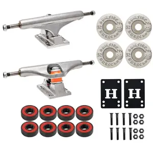 Independent Skateboard Trucks 139 Mid + 52mm Spitfire Burners Wheels, Abec 5 Bearings