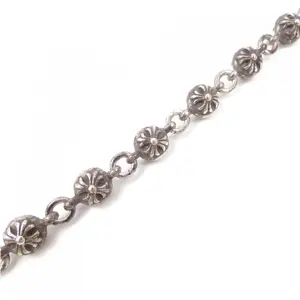 Pre-owned Chrome Hearts Sterling Silver 925 (Ag925) Small Leather Goods 925 Bracelet