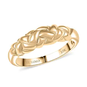 10K Yellow Gold Weaving Ring Size 7 3.50 Grams Christmas Gifts