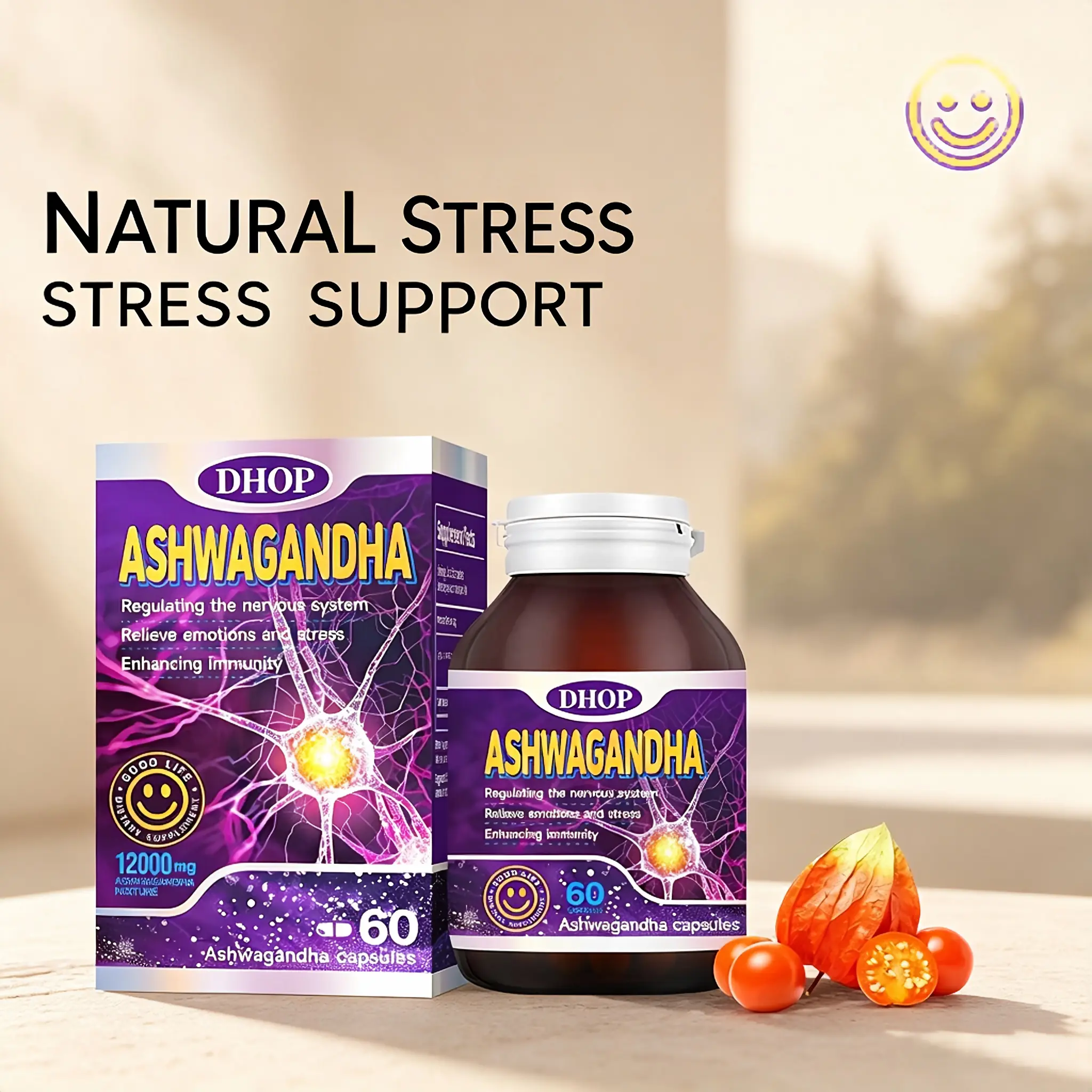 DHOP Ashwagandha Tablets - Stress Relief & Calm