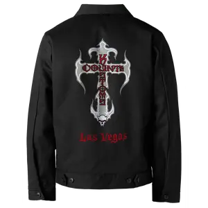 Dickies Custom Unlined Eisenhower Shop Jacket Black (Regular & Tall Lengths)