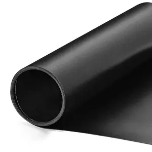 Black Plastic Roll 16x96In 0.8mm Thick Hard Polypropylene Flexible Plastic Sheet for DIY Crafts, Custom Gaskets, Furniture Trim Protective Liners, Heat Bendable Cut-to-Size