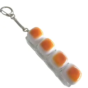Fingertip Toy Set, 4 Button Bread Keyboard Keychain, LED Keyboard Clicker, Anxiety Relief, Fidget Relief, Stress Relief Fidgeting, Colorful Lights, Office Stress Reliever, Unisex Gift