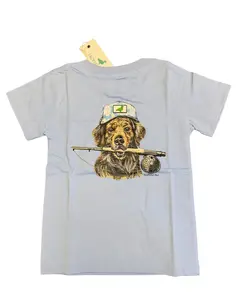 Boys Fishing Buddy SS Light Blue