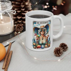 The Retirement Mug Or Retirement Celebration Mug | Fun Beach Theme Coffee Cup | Gift for Retirees, Summer Vibes, Relaxation Mug, Retirement Party