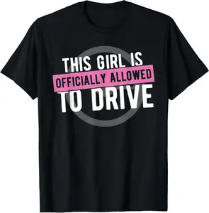 100% cotton Unisex Allowed To Drive Student Driver - Driver License T-Shirt
