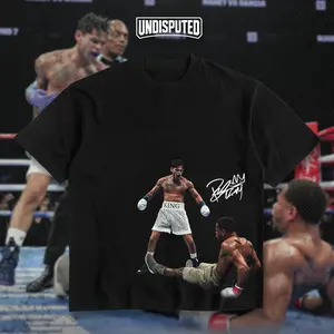 UNDISPUTED Ryan Garcia "KingRy" Heavy Cotton Boxing T-shirt - The Flash Speed Fan Apparel - Classic Pump Cover Oversized Gift - DTG Printed