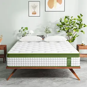 BedStory 12-14 Inch Hybrid Mattress, Full Queen King, Gel Memory Foam, Individual Innerspring for Pressure Relief & Motion Isolation, Fiberglass Free
