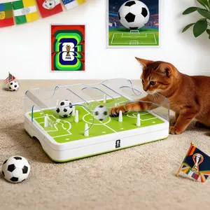 Official FIFA World Cup 2026 Interactive Cat Puzzle Feeder&Slow Feed Toy–Mental Stimulation Treat Dispenser Maze,Enrichment&Cat Toy,Football Fan Gift