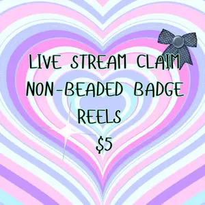 STREAM *Non Beaded Badge Reels* CLAIM