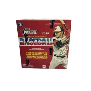 2025 Topps Heritage Baseball Mega Box (17 Packs Per Box, 8 Cards Per Pack) (Rip & Ship)