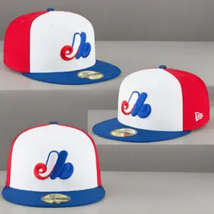 Men's Montreal Expos New Era White Cooperstown Collection Wool 59FIFTY Fitted Hat, MLB Streetwear Style