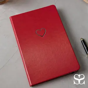 SETTINI Red Heart Hardcover Journal