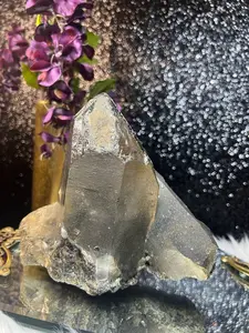 Smoky Quartz Point Cluster Large