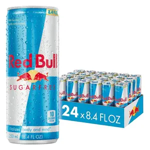 Red Bull Energy Drink Sugar-Free, Boosts Energy, Focus, and Stamina, 8.4 oz. 24 ct.