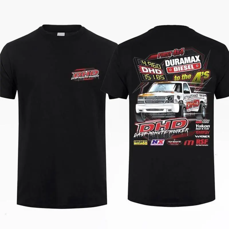 DHD Last Minute Hooker T-Shirt – Duramax Diesel Drag Truck Graphic, Perfect Gift for Diesel Racing Fans and Gearheads, Men's Cotton Tee