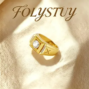 FOLYSTUY (YNZ19) Fashion Trends Ring for Women and Men - Unisex Geometric Design