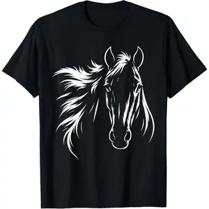 Cute & Elegant Horse Silhouette art for Horse Lovers T-Shirt