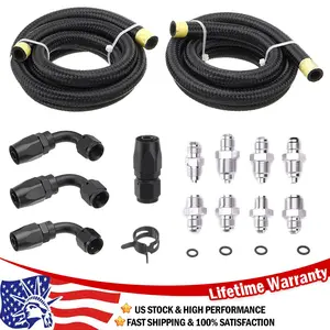 Power Steering Pump Hose Kit for LS Swap Pressure Return Line LS1 LS3 Universal
