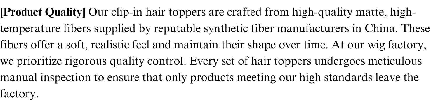 LUXSYA Hair Toppers - Curly - Big Waves