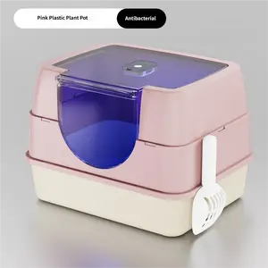 Extra-Large Lift-Top Cat Litter Box – Fully Enclosed Anti-Splash Kitty Toilet with Detachable Tray, Easy Deep-Clean, Odor Control & Spacious Indoor Comfort