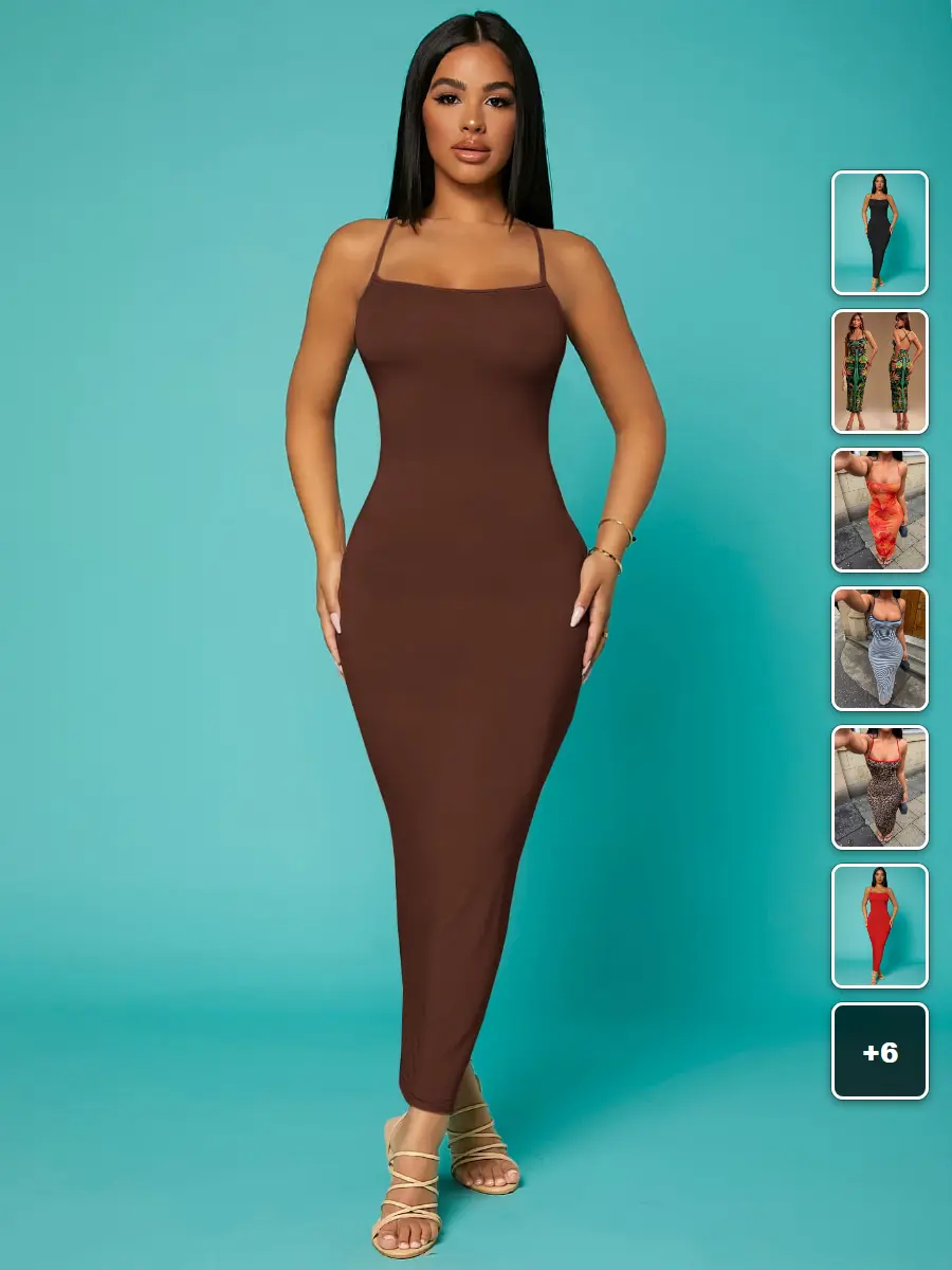 FLASH Bodycon Dress Criss-Cross Backless Going Out Date Night Prom Summer