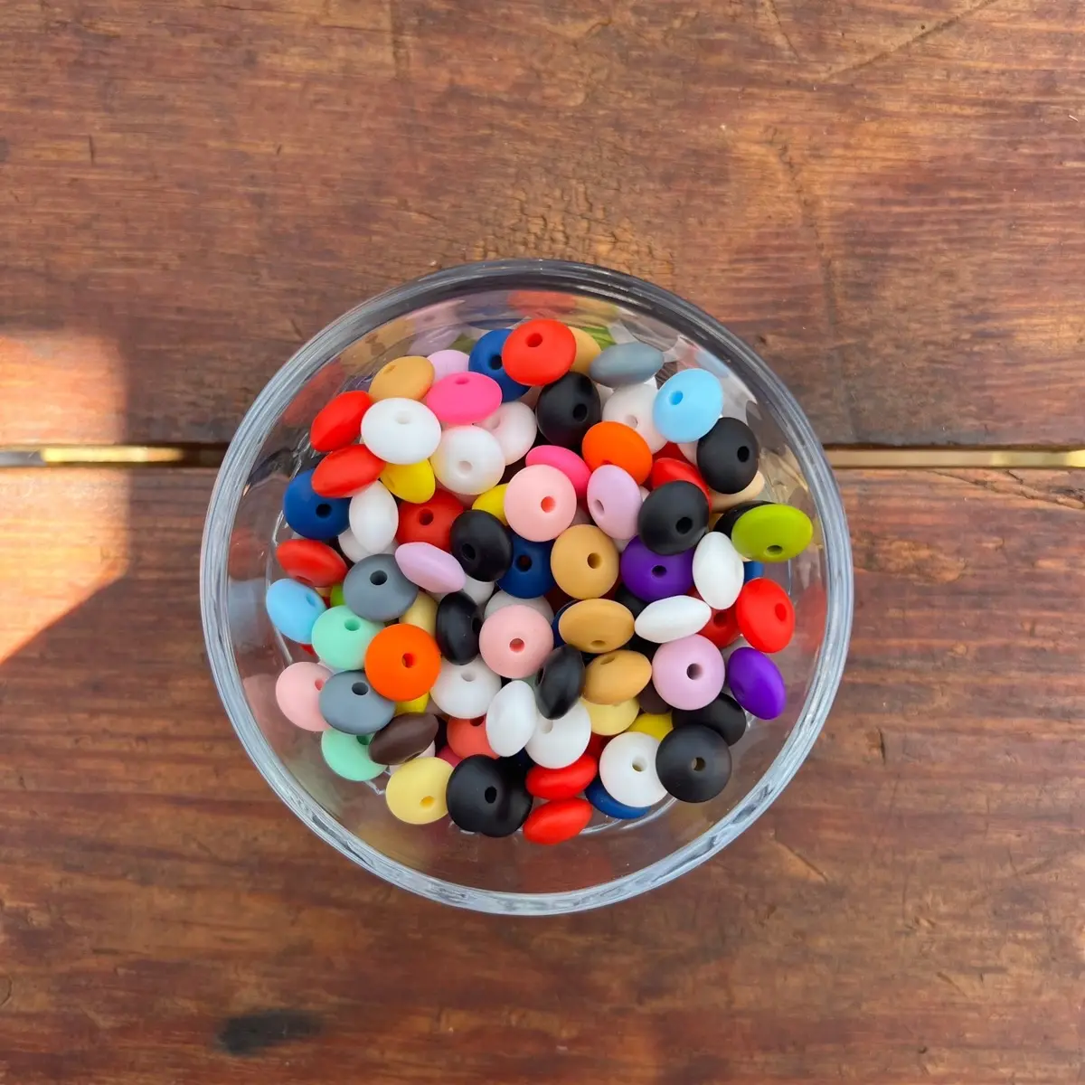 (SP10) 12mm Silicone Lentil Beads Mix - 100pc Craft Supplies for DIY Jewelry Making