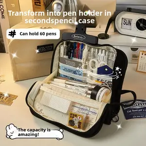 Large Capacity Japanese Style Multi-Functional Pencil Case, Simple Durable Style Stationery Box, New Trendy Design, Pencil Bag