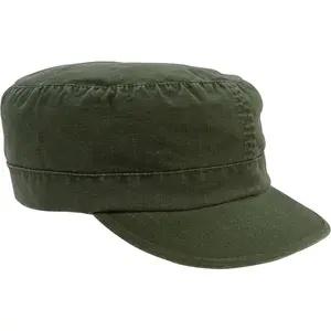 Olive Drab Women’s Vintage Fatigue Cap Adjustable Military Ripstop Army Hat