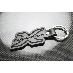 Leather Keychain for Mitsubishi Lancer Evo X