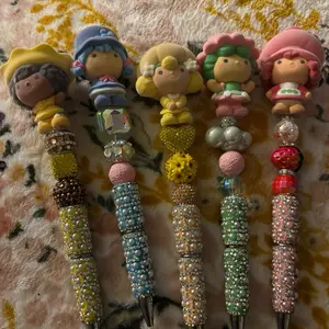 Strawberry short cake beaded pens