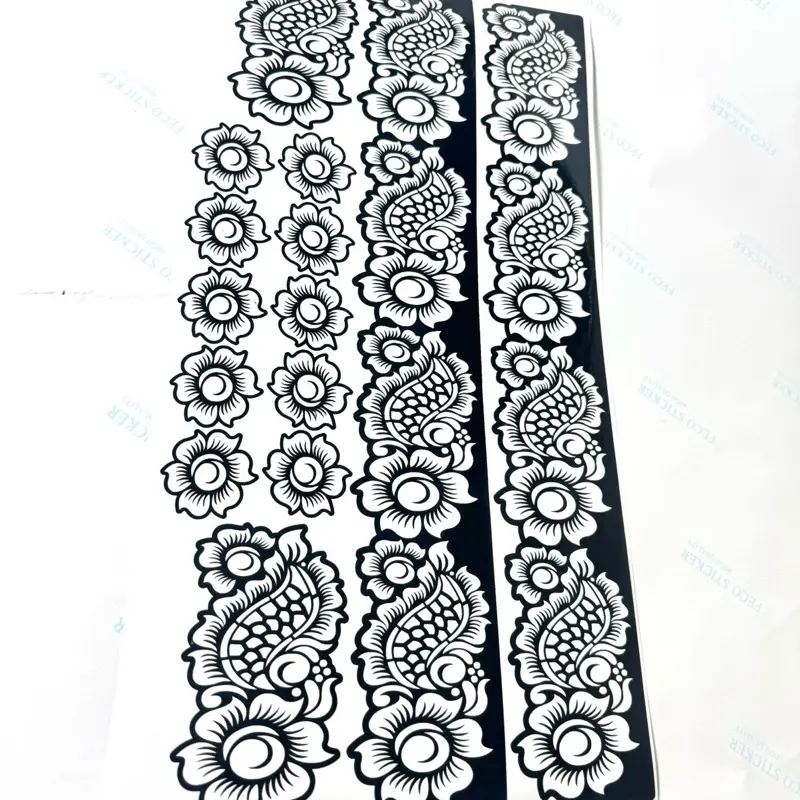 Henna Stencils Complete Set - Temporary Henna Tattoo Stencils for Palm, Feet, Fingers Designs