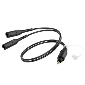 Digital audio cable 1 male input and 2 female outputs 1 foot digital optical audio cable suitable for home theaters and televisions toslink digital fiber optical audio splitter