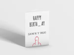 The D Cheeky Birthday Card