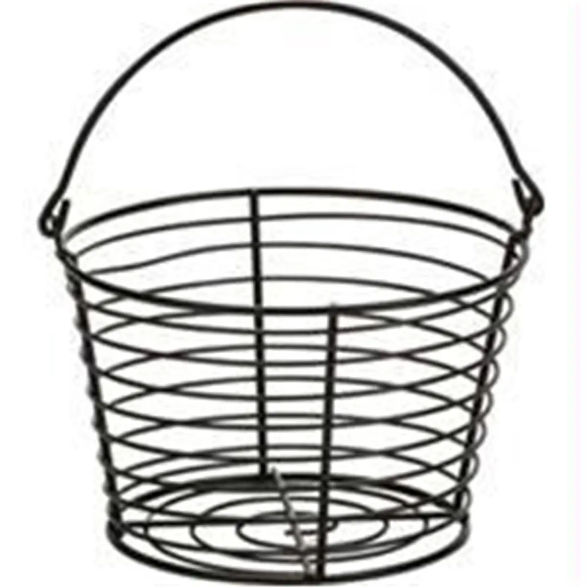 Miller Mfg Co Inc 8-in Diam Heavy-Duty Coated Wire Household Basket - Home Organizer Storage Basket, Corrosion-Resistant, Securely Welded 24-Large Egg Holder, Easy Cooling, Durable Organizer