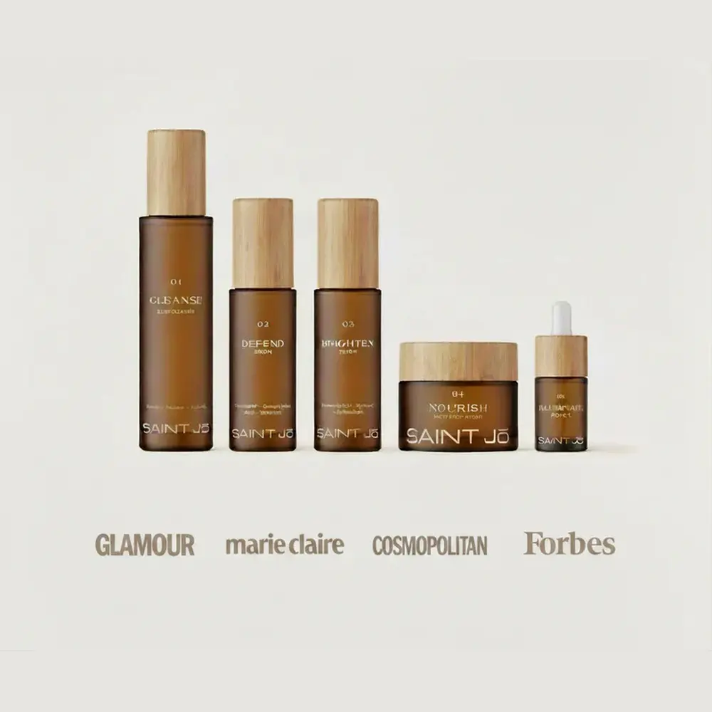 SAINT Jō The 5-Step Ritual, Complete Skincare System, Cleanse Defend Brighten Nourish Illuminate