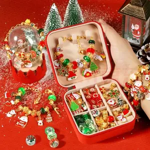 Christmas gift box family children's gift creative diy girl bracelet beaded Christmas gift for friends