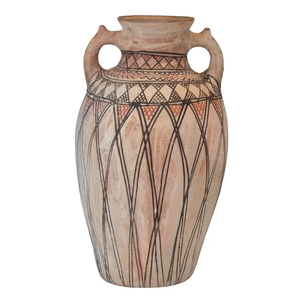 Moroccan Terracotta Earthen Ware Vase - Large