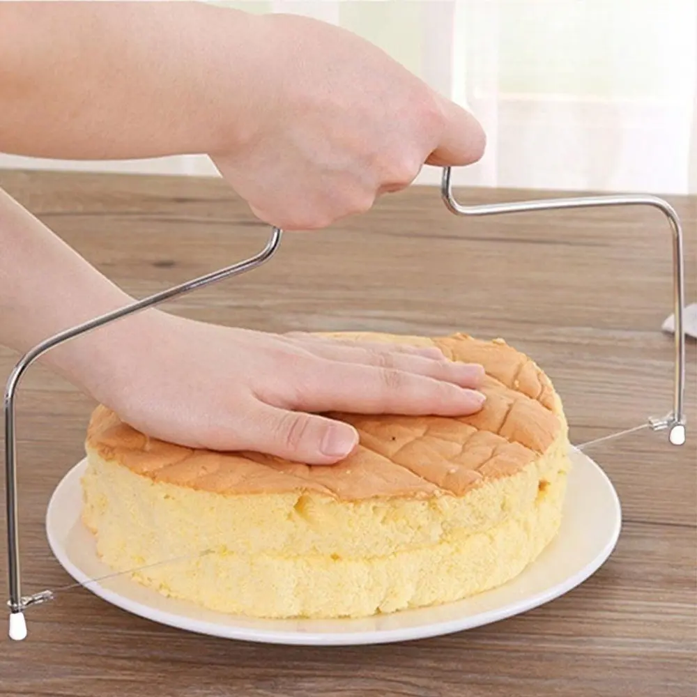 Stainless Steel Cake Slicer, Adjustable Cake Leveler, Cake Slicing Tool, Dessert Tool, Baking Tool for Home Kitchen, Household Baking Utensils, Baking Utensils Supplies, Baking Accessories, Kitchen Gadgets
