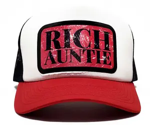 Baseball Cap Hat Trucker Rich Auntie Family Patch