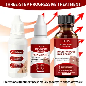 SOVS Toenail Fungus Treatment Extra Strength ,Nailgrowthoil for Toenail and Fingernail, Antifungal Solution, Triple Action Formula for Damaged Nails, with Euphorbia Hirta Whole,1 Fl Oz, Promote Growth of Nails