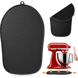 Mixer Slider Mat Compatible with Kitchen Aid 4.5-5 Qt Stand Mixer -  Kitchen Counter Appliance Slider Mat Storage Mover Sliding  (Black)