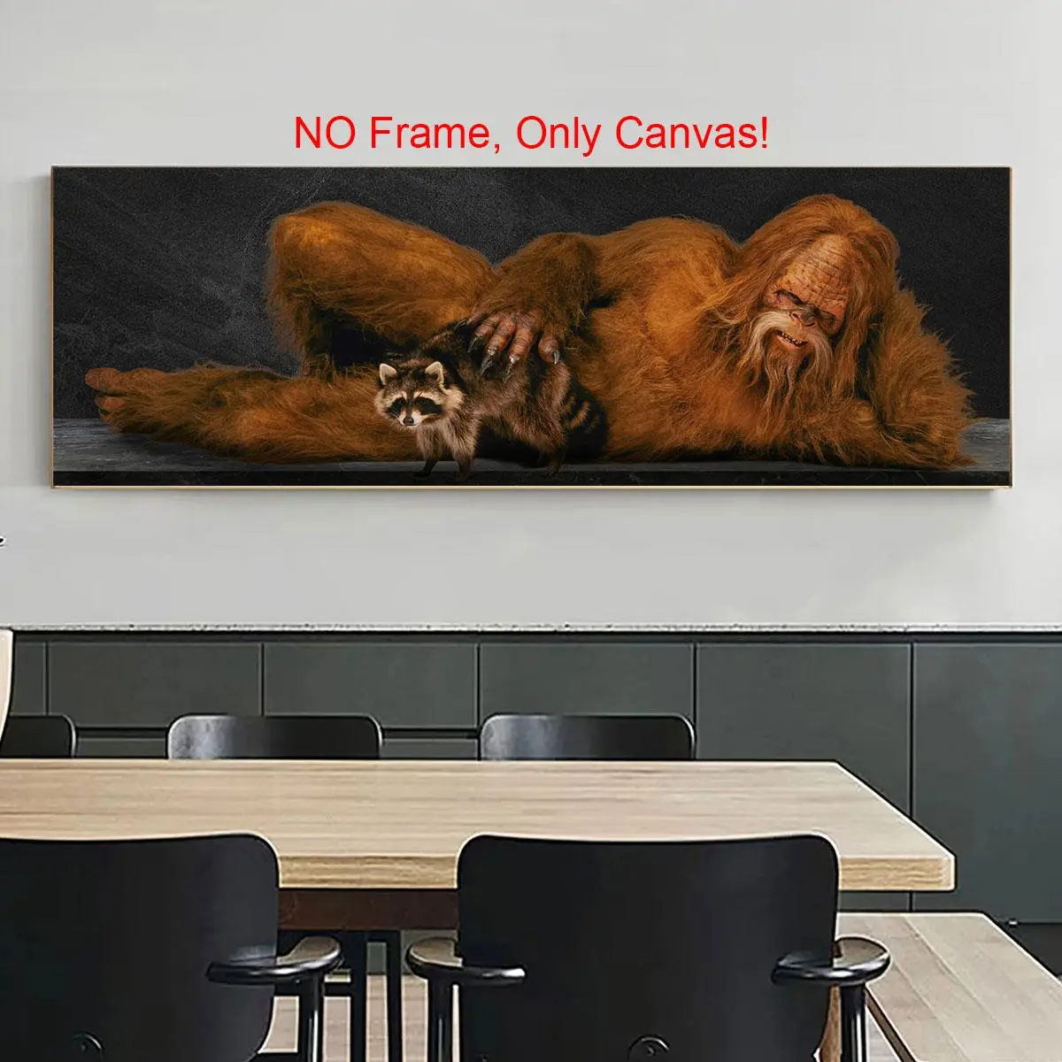 Sasquatch Pattern Canvas Painting without Frame, Unframed Art Print, Modern Wall Art, Wall Art Decor for Home Living Room Bedroom Office, Poster Sasquatch Pattern Canvas Painting without Frame, Unframed Art Print, Modern Wall Art, Wall Art Decor for Home Living Room Bedroom Office, Poster