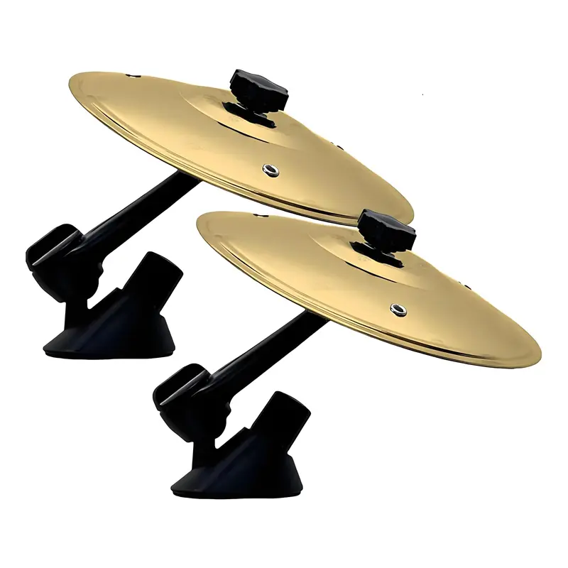 2 Pack Car Cymbal Air Vent - Musical Dashboard Accessory for Car Vent - Premium Stainless Steel Crash Cymbal with Tool-Free Installation - Ideal for Drummers & Drivers