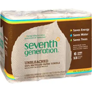 Seventh Generation SEV13737CT 11 x 9 in. Unbleached Paper Towels - Natural