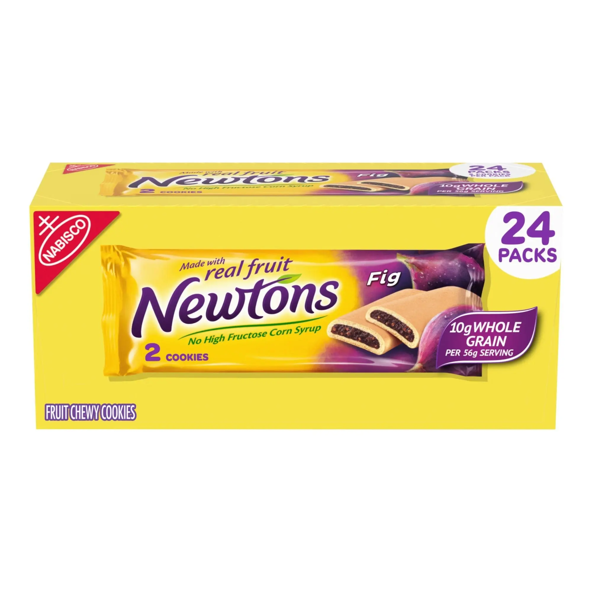 Newtons Soft & Chewy Real Fruit Fig Bars Cookies 24 Pack