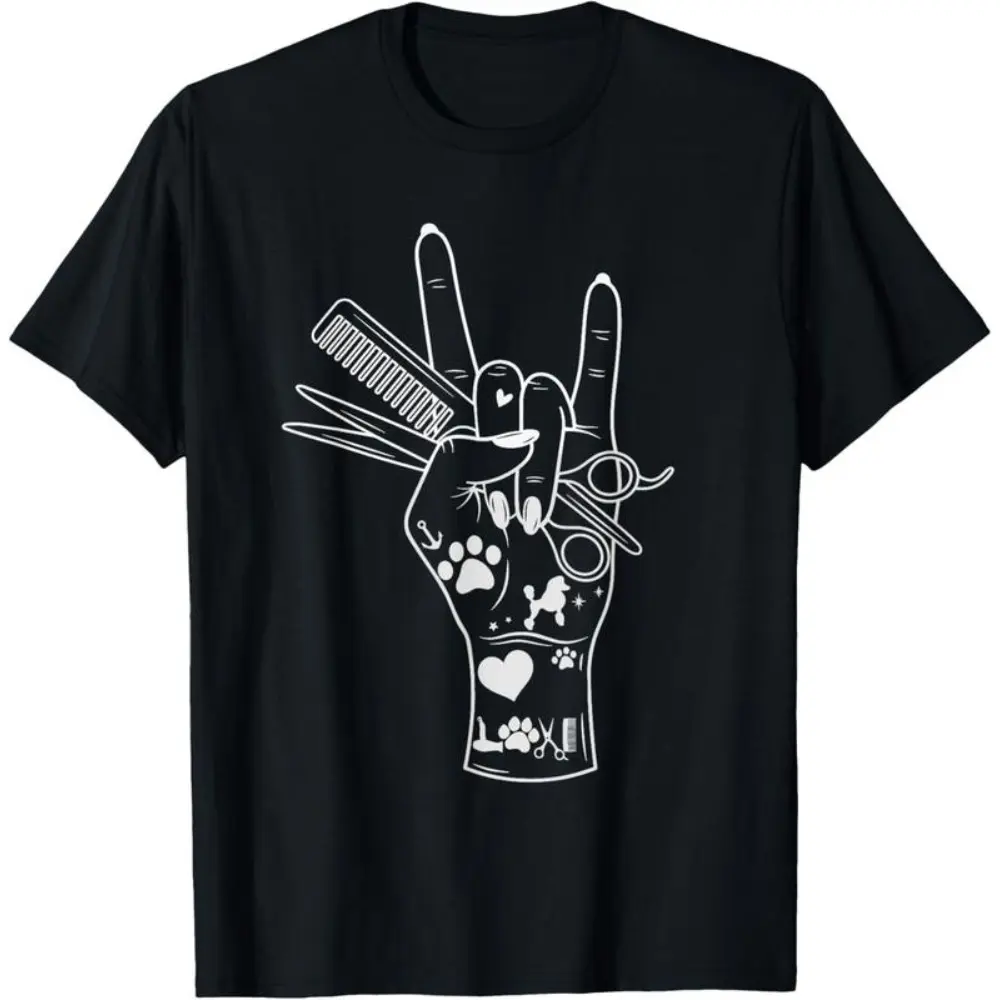 'Fur Artist' Graphic T-Shirt for Dog Groomers, Unisex Streetwear Shortsleeve Garment in 100% Cotton, Tshirt, Top
