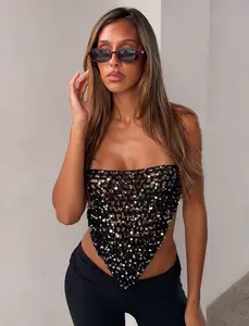 SYLVAN CROCHET SCARF - BLACK