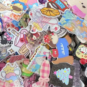 Mixed Cartoon Acrylic Accessories / Pendants  For Key/Bag Charm Craft Projects
